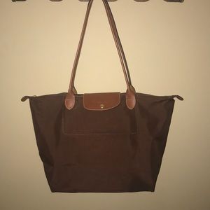 Large Brown GUC Authentic Longchamp Bag